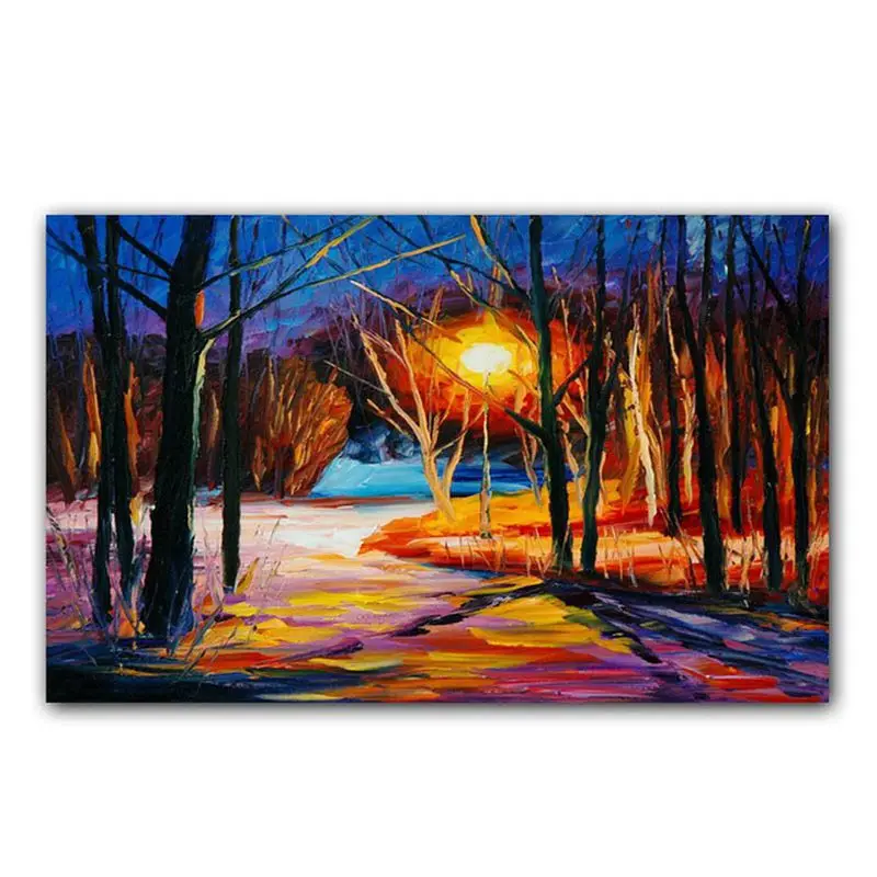 

GATYZTORY Frame Landscape DIY Painting By Numbers Kit Modern Wall Art Picture By Numbers Acrylic Canvas Painting For Home Decor