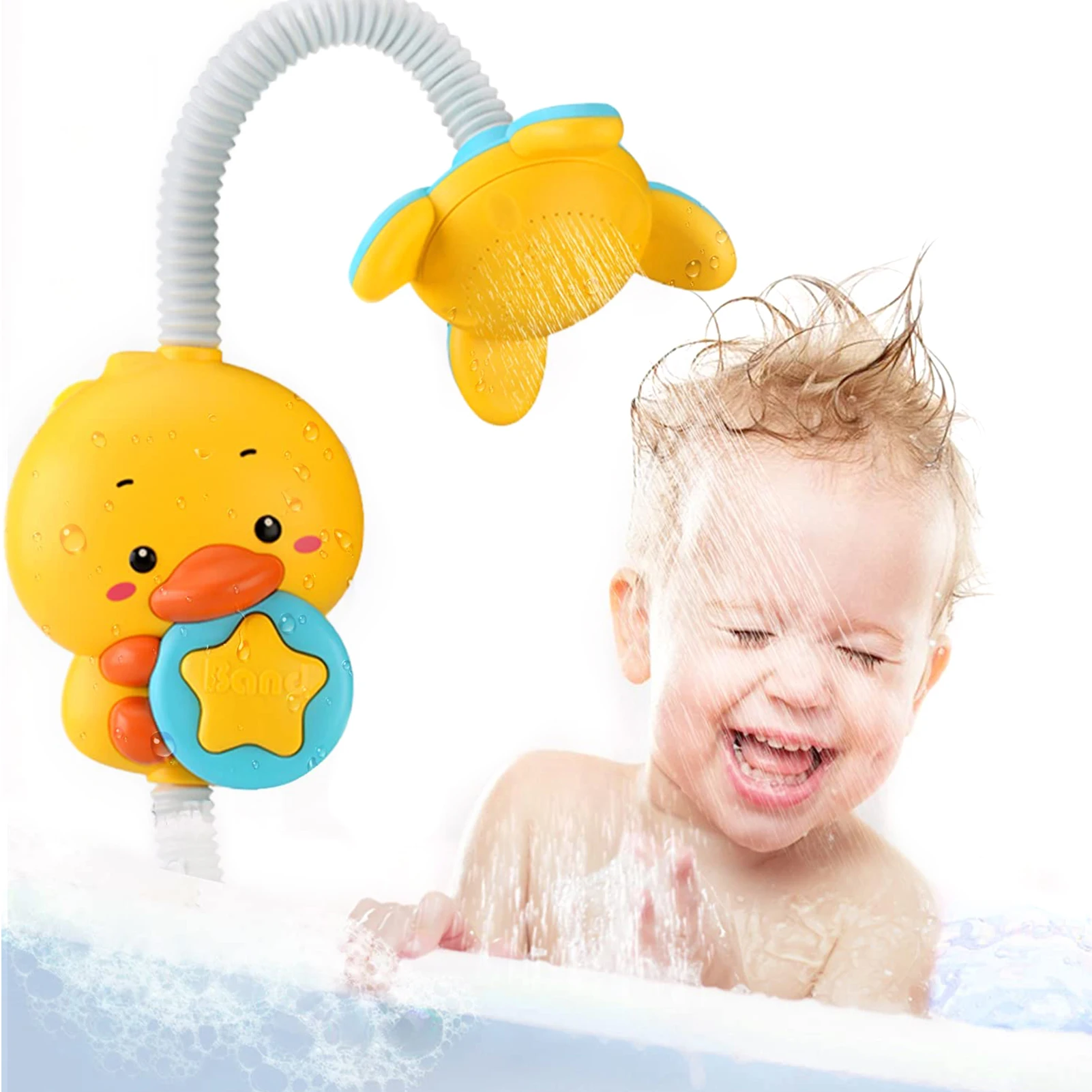 

Sprinkler Bath Toy Duck Sprinkler Bath Toy Duck Bath Shower Head Bathtub Toy Sprinkler Spraying Water Toys Water Games Shower To