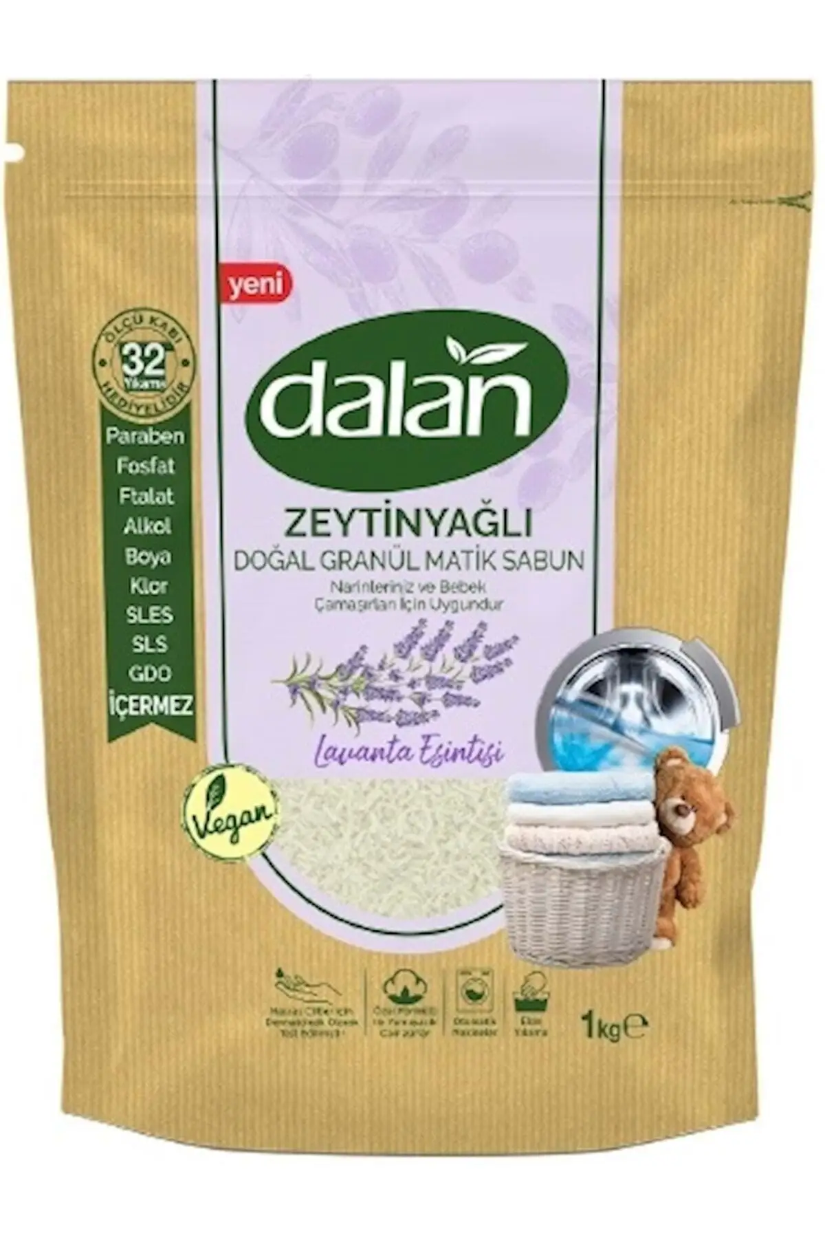 Natural Soap Granules Powder 1kg Natural Lavender For Babies Breeze