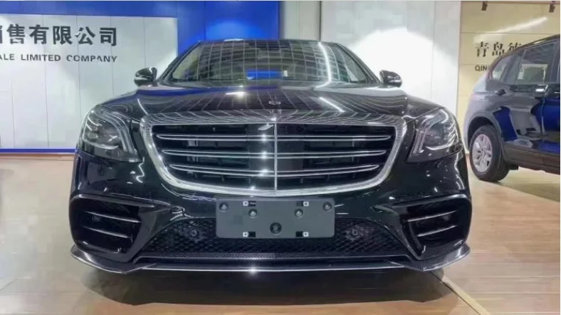Для W222 Mercedes S-Class S450 S560 2019 2020 2021 2022 высококачественный бампер из углеродного