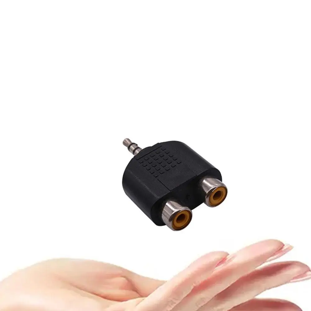 

Адаптер для автомобильного аудиокабеля 3,5 мм в гнездо лотоса от 1 до 2 2rca, двойной гнездо лотоса, Av аудио конвертер, разъем для интерфейса комп...