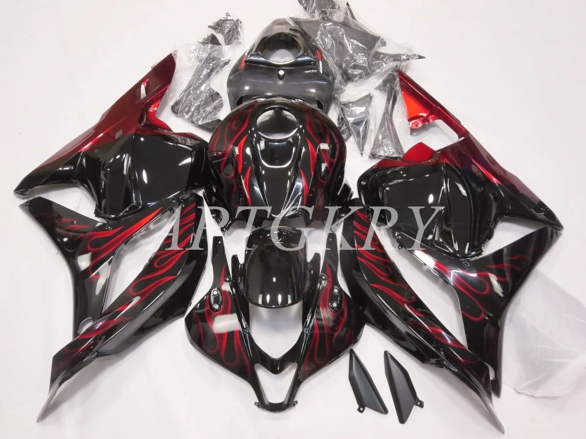 

High Quality New ABS Motorcycle Fairings Kit Fit For HONDA CBR600RR F5 2009 2010 2011 2012 Bodywork Set Custom Red Flame