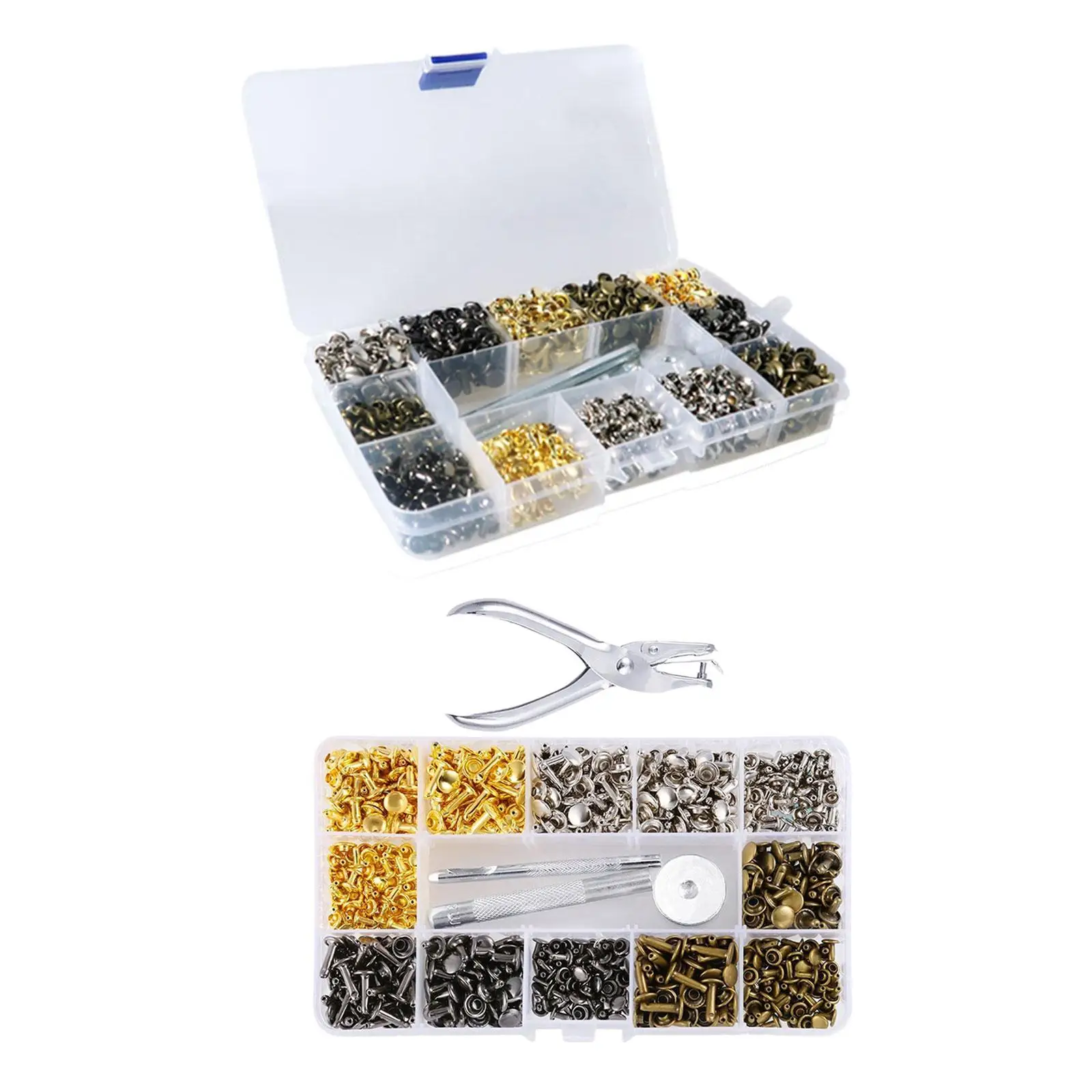 Полный Набор Металлических Люверсов С Перфоратором Для Кожаных Сумок