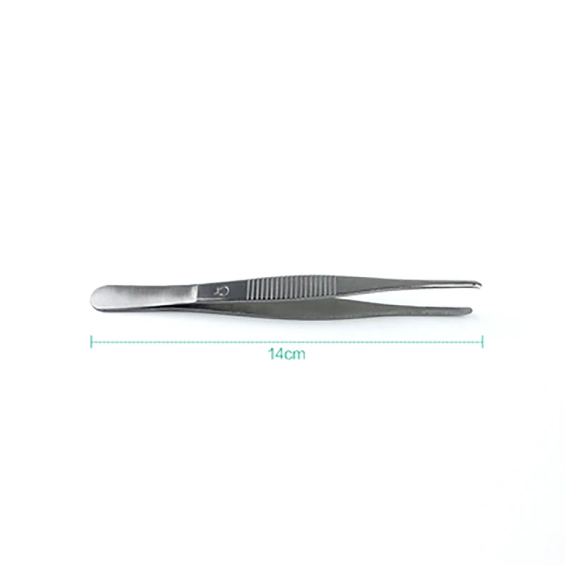 14cm Stainless Steel Tweezers Large Round Head Lengthening Dressing Tweezers