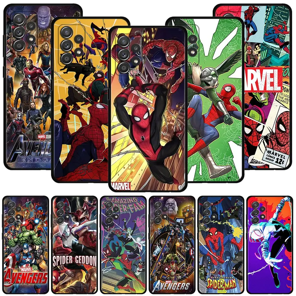 

Phone Case For Samsung Galaxy A12 A51 A52 A32 A21s A71 A31 A02s A72 A41 A03s A22 A32 A52s A53 A23 Coque Marvel Spider-Man Venom