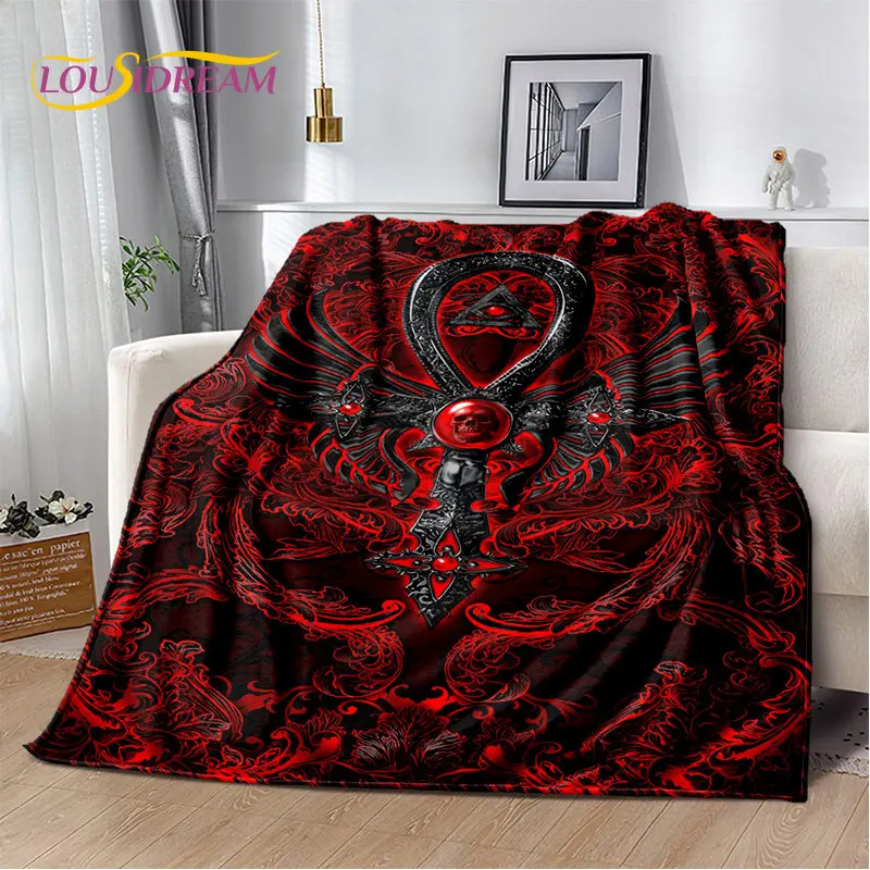 

Viking Norse Mythology Gothic God Odin Plush Blanket,Flannel Blanket Throw Blanket for Living Room Bedroom Bed Sofa Office Cover