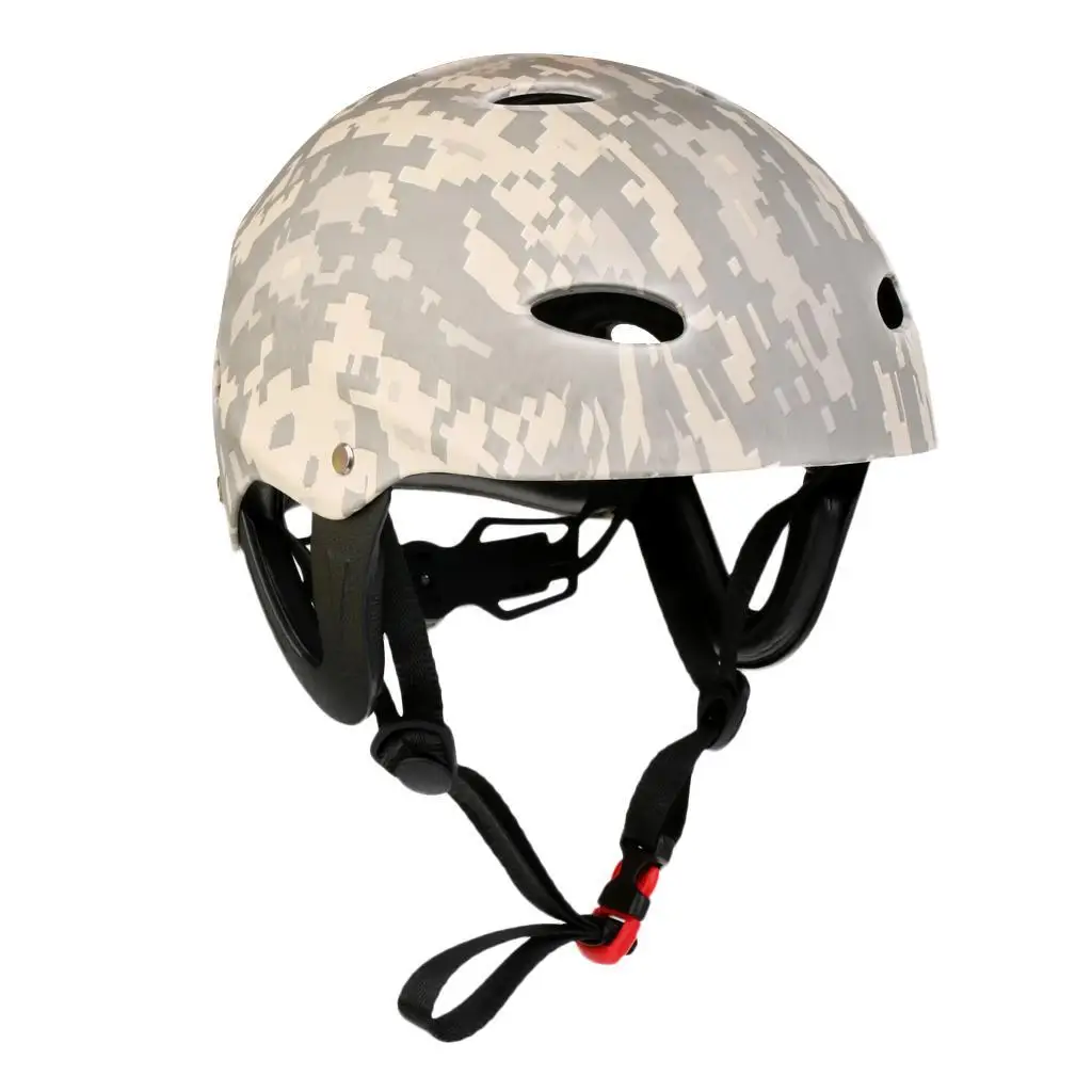 

Adult Kids Water Sports Safety Helmet Kayak Canoe Hard Cap Digital Camo