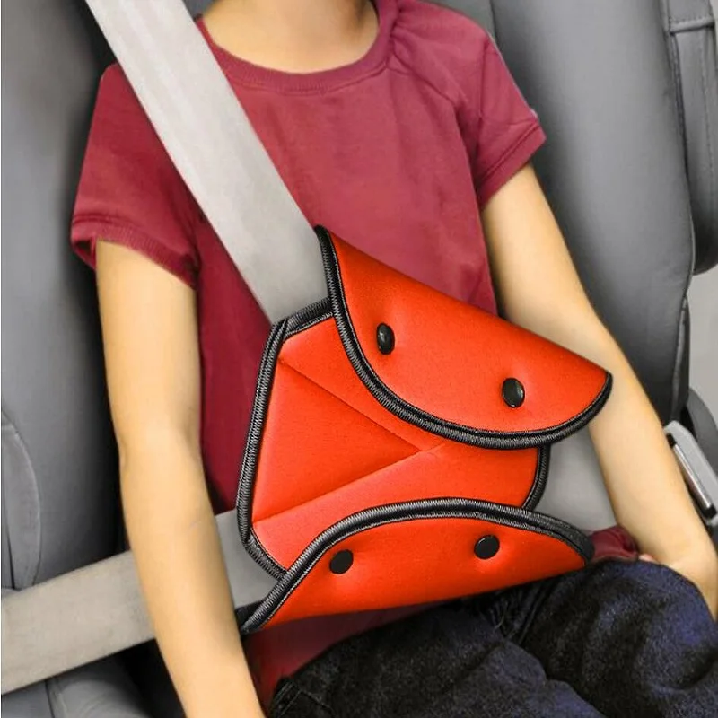 

Car-Styling Car Goods Car Safety Belt Cover Sturdy Adjustable Triangle Safety Seat Belt Pad Clips Baby Child Protection