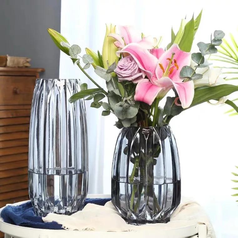 

Creative Glass Bottle Transparent Plant Vases Home Decor Hydroponic Terrarium Tabletop Vase Living Room Rose Flower Decoration