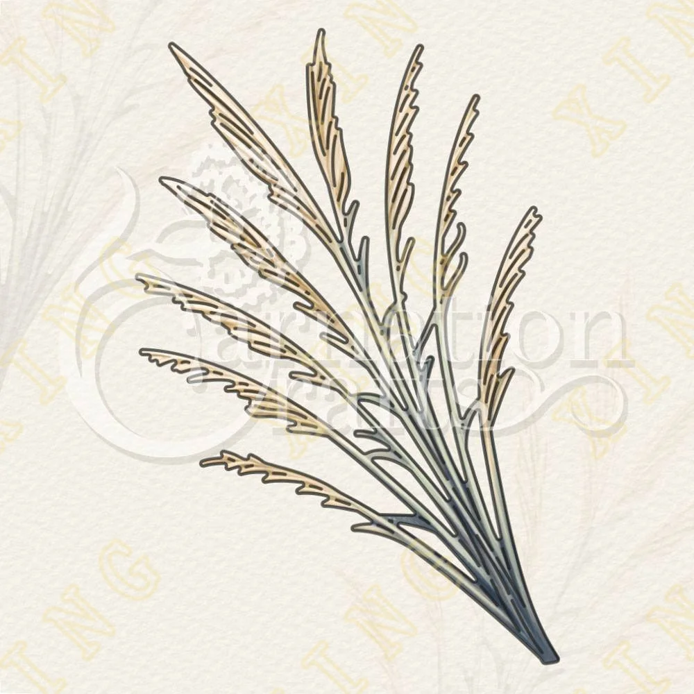 

Graceful Grass Metal Cutting Dies Scrapbook Diary Decoration Stencil Embossing Template Diy Greeting Card Handmade 2022 New