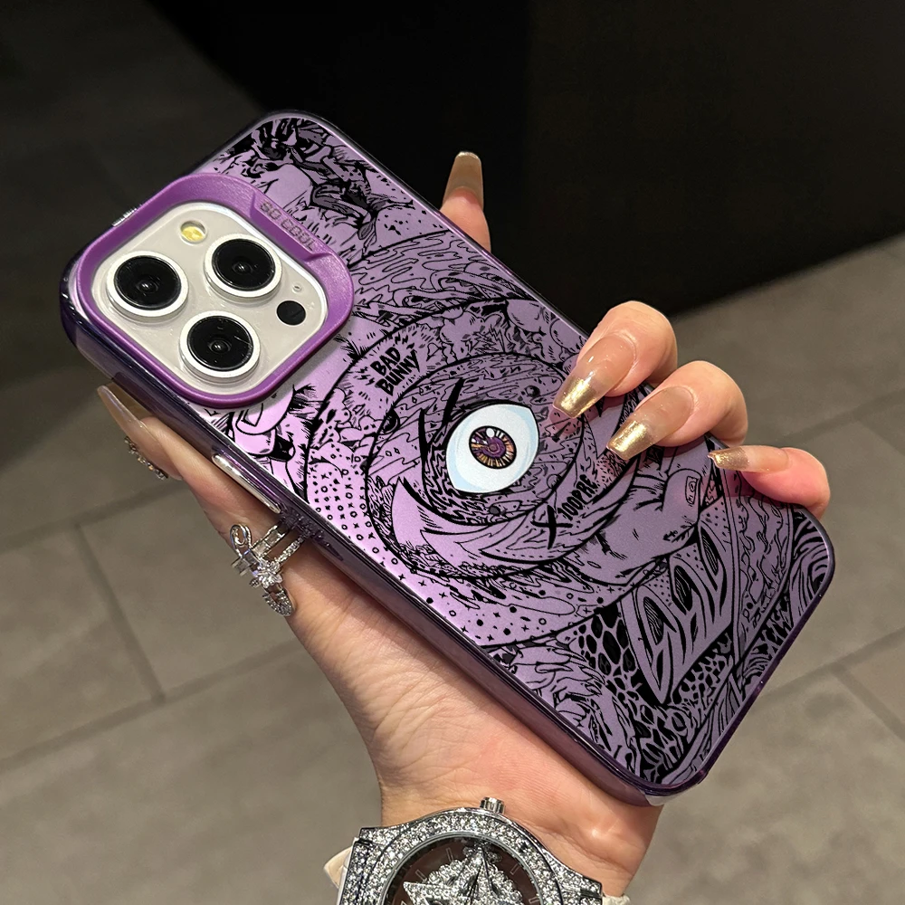 Чехол для телефона Bad Bunnys X100pre Oppo A78 A74 A60 A58 A57 A38 A17 A3x Reno 13 12 11 F 10 8 7 6 T Z Pro Plus 4G 5G Silver Cover