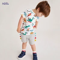 little maven children summer baby boy boutique clothes toddler dinosaur design tops cray shorts clothing set for kids 2 7 years