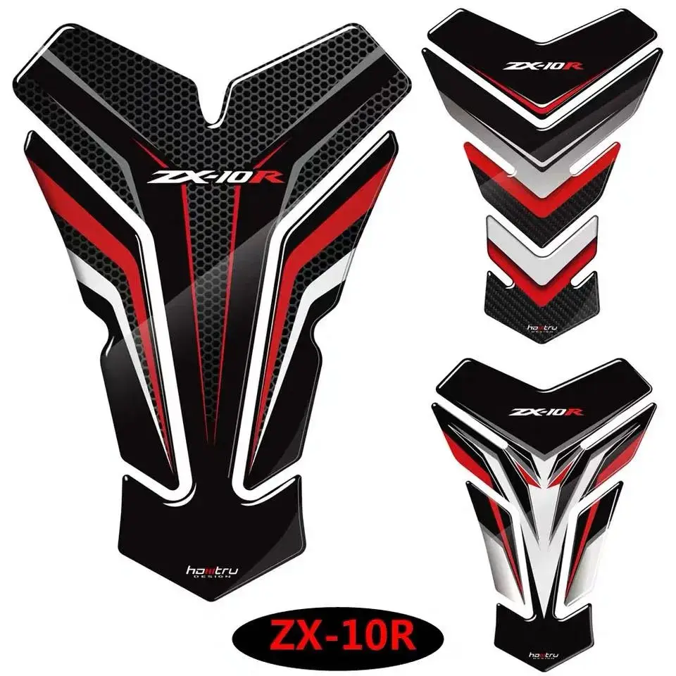 Мотоциклетная наклейка для KAWASAKI ZX10R ZX-10R ZX10 R Tankpad объемные наклейки бака в виде