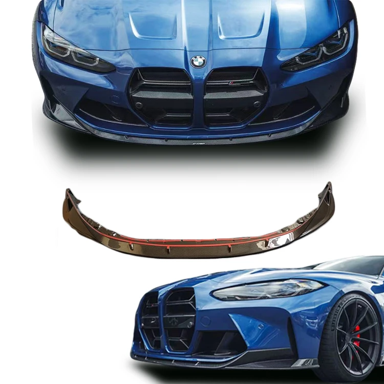 Высококачественная передняя губа из 100% сухого углеродного волокна в стиле CT для