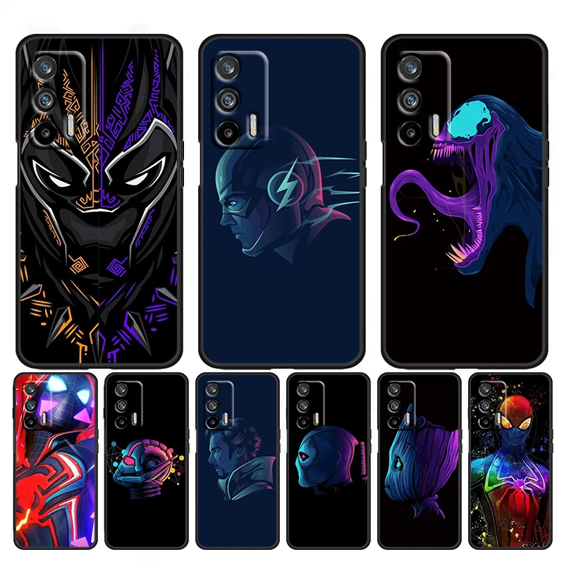 

Avengers Spiderman Cool For OPPO Reno 7 Pro SE Z 6 Lite Pro 5 Lite 4 Lite Z 2 Z 4G 5G Silicone Soft Black Phone Case