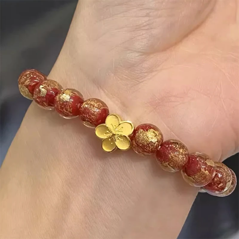 Стеклянные бусины Лэмпворк 8 мм 10