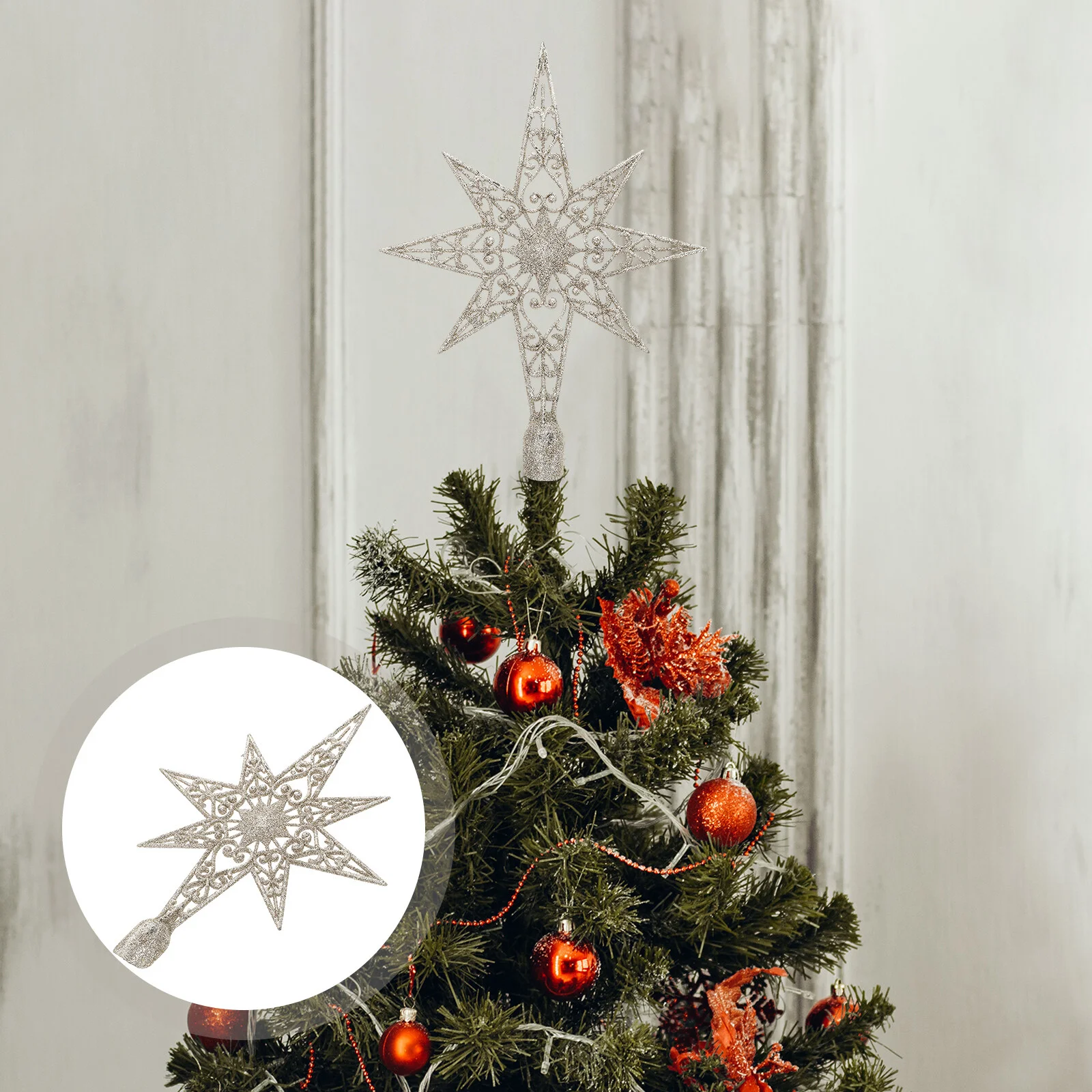 

Christmas Tree Topper Christmas Tree Star Decor Xmas Holiday Party Supply