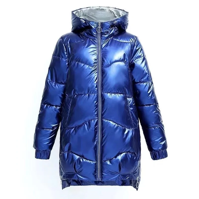 2022 New Winter Jacket Parkas Women Coat Fur Collar Hooded Overcoat Female Jacket Parka Thick Warm Cotton Padded Outwear куртки