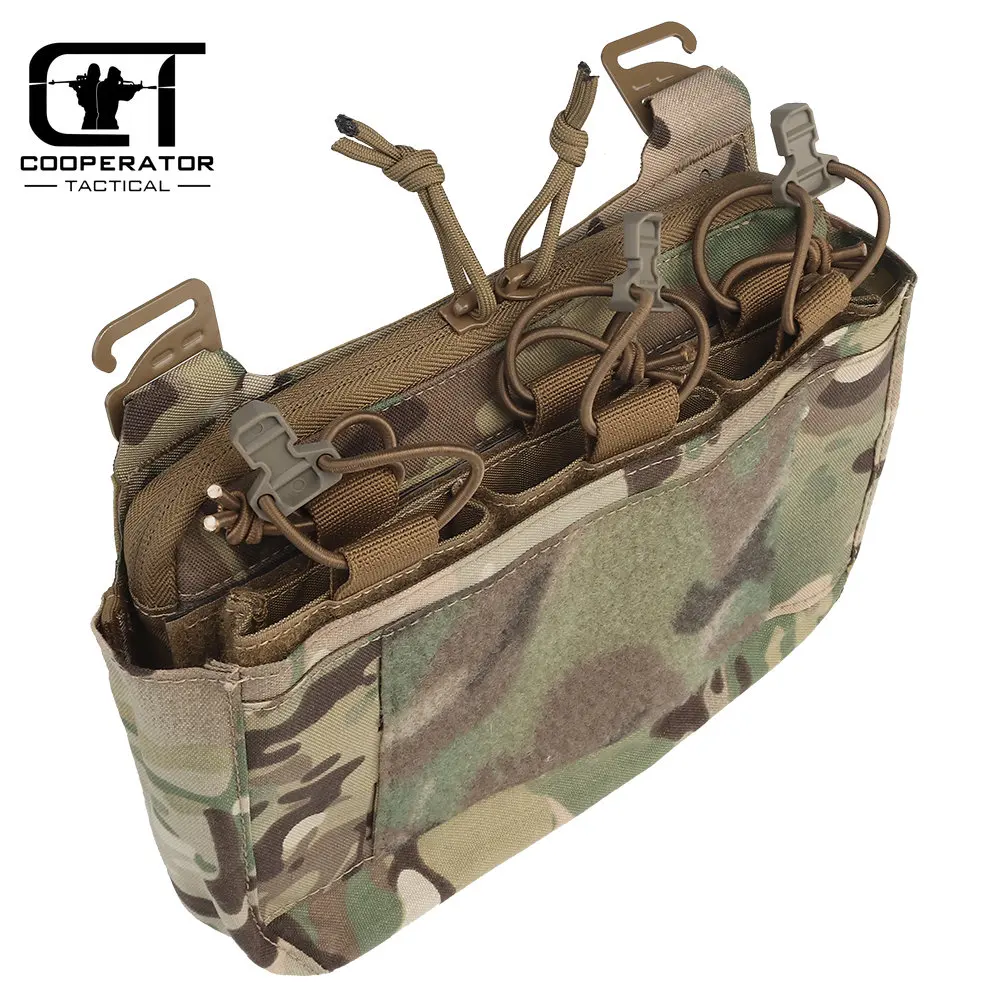 

Tactical DOPE Front Drop Pouch fit 5.56mm Magazine General Purpose Pouch for Plate Carrier Tactical Vest Accessories 500D Nylon