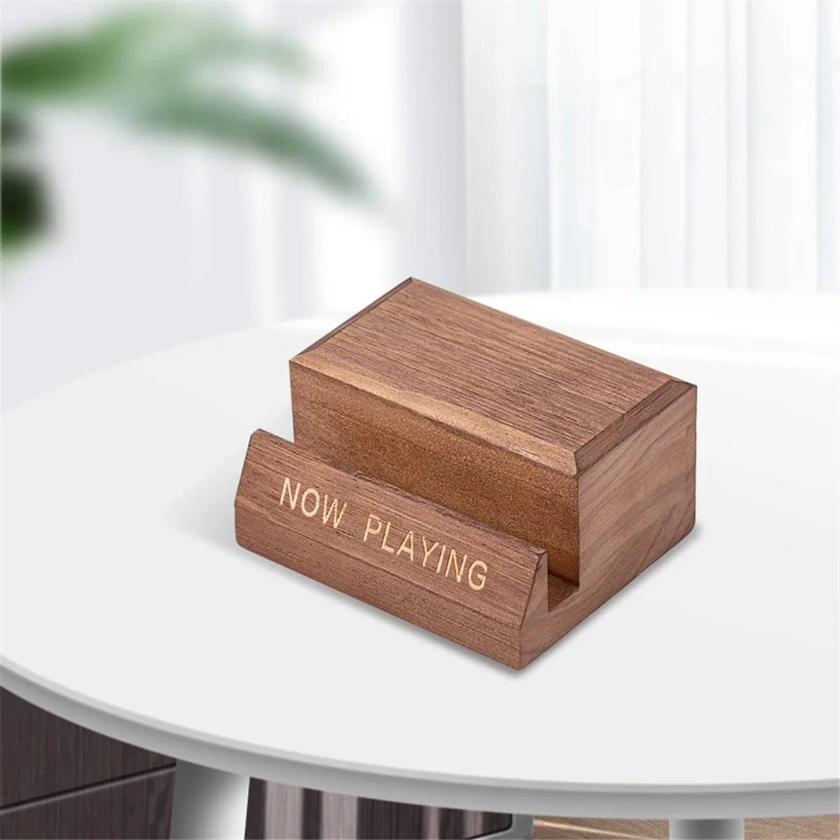 Деревянный держатель виниловой пластины Подставка для дисплея - Настольный