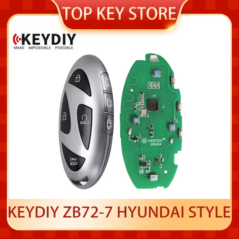 Универсальный смарт-ключ KEYDIY KD ZB72-7 серии ZB для программирования ключей Elantra, Sonata, Tucson, Santa Fe. (art.: 3920dc6f198ad) - 3920dc6f198ad
