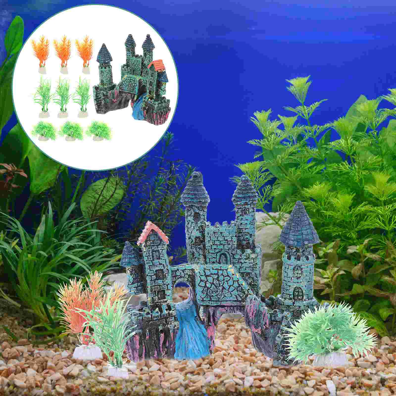 

Aquariumcastle Tankdecor House Resin Ornamentscave Decorative Betta Shrimp Decoration Landscaping Lifelikewater Accessories Rest
