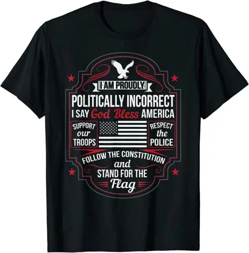 Консервативная футболка с надписью God Bless America