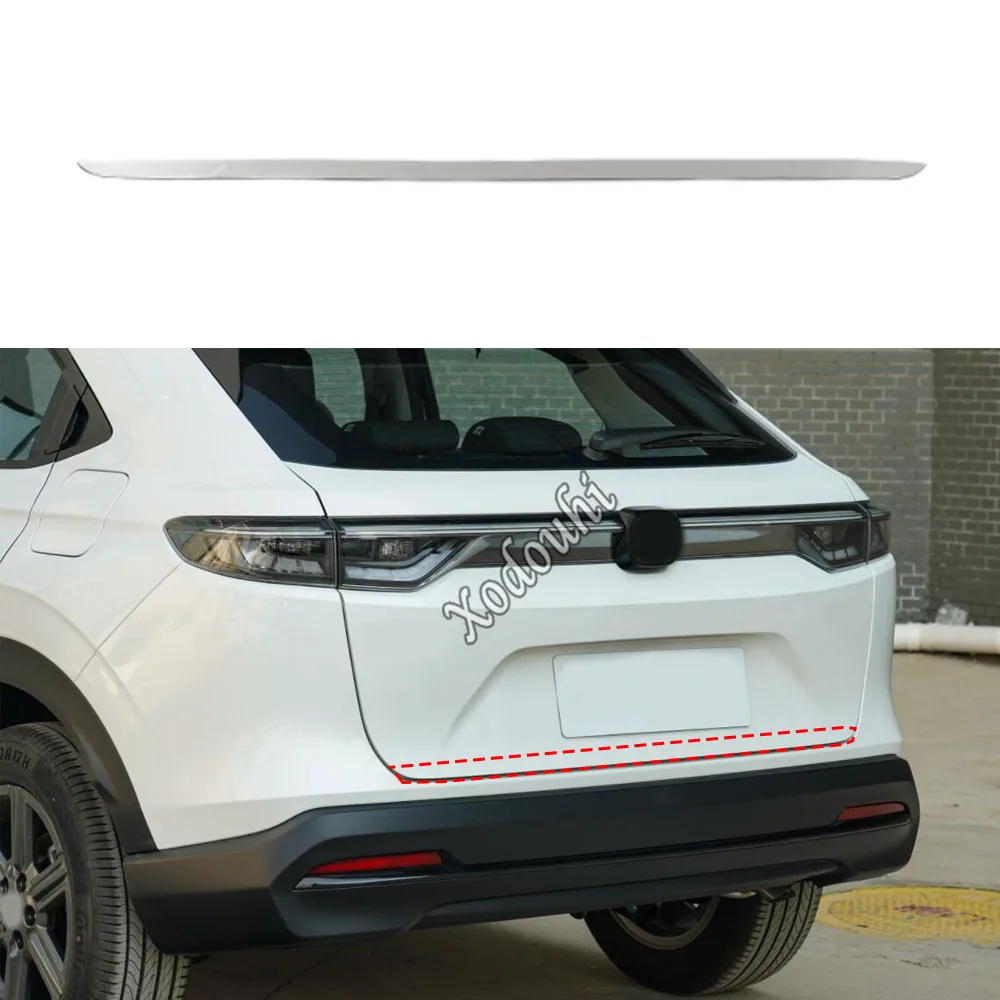 

For Honda XR-V ZR-V HR-V Vezel 2022 2023 2024 Stainless Steel Tailgate Cover Rear Tail Door Trim Accessories Stick Trunk HRV ZRV