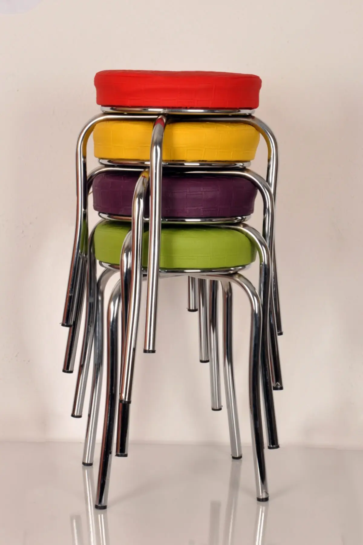 

4 pcs Colorful Octopus Stool Kitchen Stool Iron Stool
