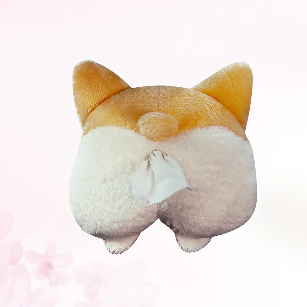 

Car Tissue Adorable Corgi Shaped Storage Bag Tissue Case Holder for Car Home
