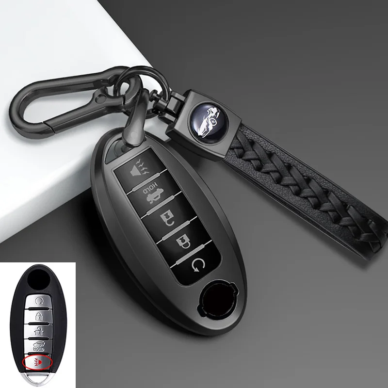 

5-кнопочный мягкий чехол для автомобильного ключа из ТПУ, держатель для дистанционного брелока без ключа для Nissan X Trail T32 2020 Rogue Patrol Murano Htrail Maxima