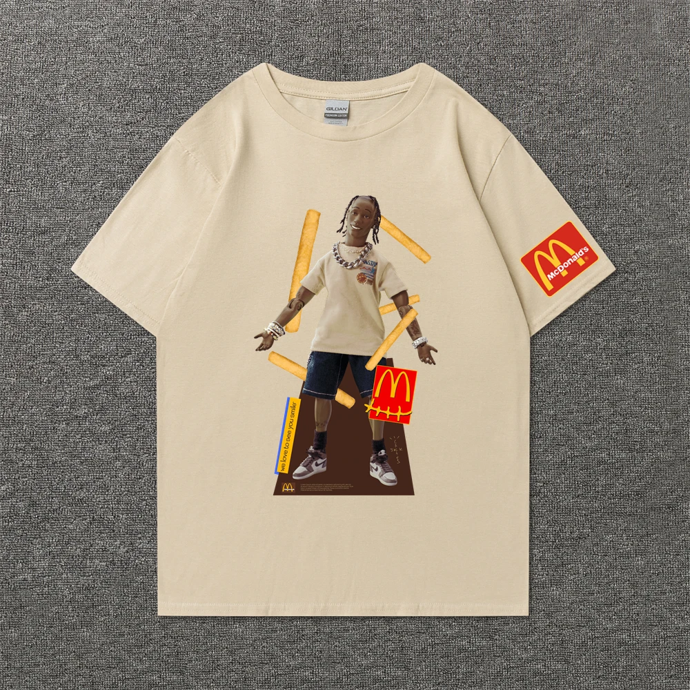 Футболка Мужская/Женская хлопковая с принтом Кактус-Джек |