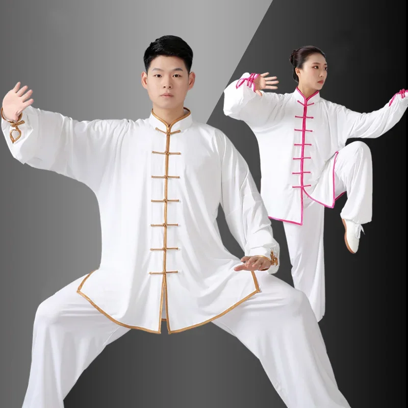 

Traditional Chinese Clothing 4 Color Long Sleeved Wushu TaiChi KungFu Uniform Suit Uniforms Tai Chi Exercise Clothing