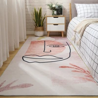 simple small fresh pink carpet floor mat home full of bay window blanket living room bedroom mat bedside blanket customized