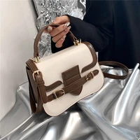 ladies shoulder crossbody messenger bags 2022 vintage high quality saddle small women handbags short handle brand designer purse
