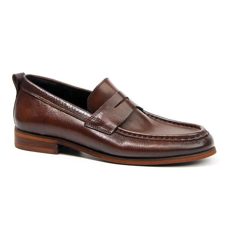 

Genuine Leather Men Designer Shoes Loafer Shoes Driving Shoes Soft All-match Cowhide Mens Casual Shoes Spring and Autumn Summer