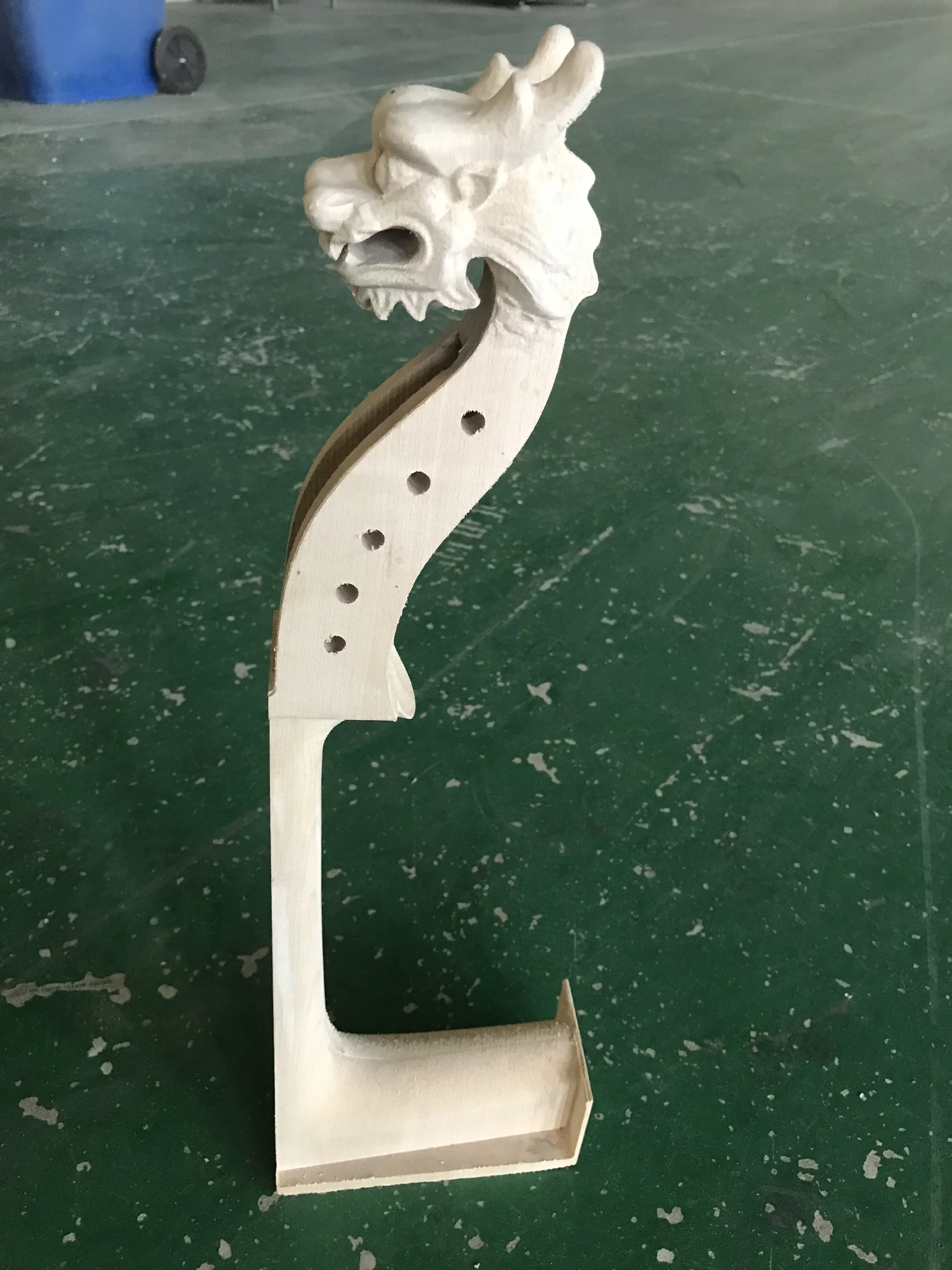 

1 Pcs Best Hand-made Carved Dragon Head Cello Neck 4/4 Lion Neck 5 Strings European Maple Cello Handle Undyed in High Quality