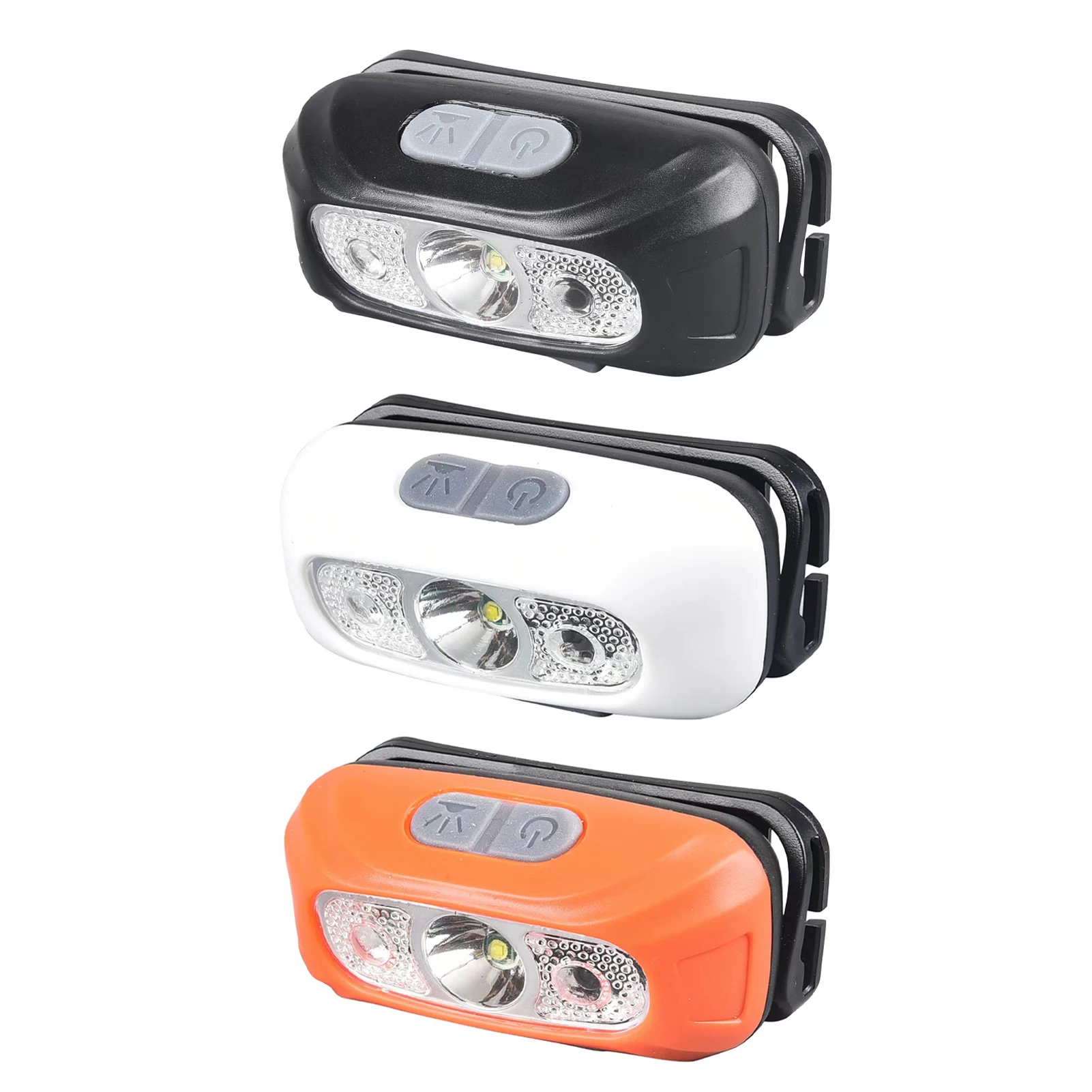 

3 шт., светодиодный налобный фонарь с регулируемым углом, USB