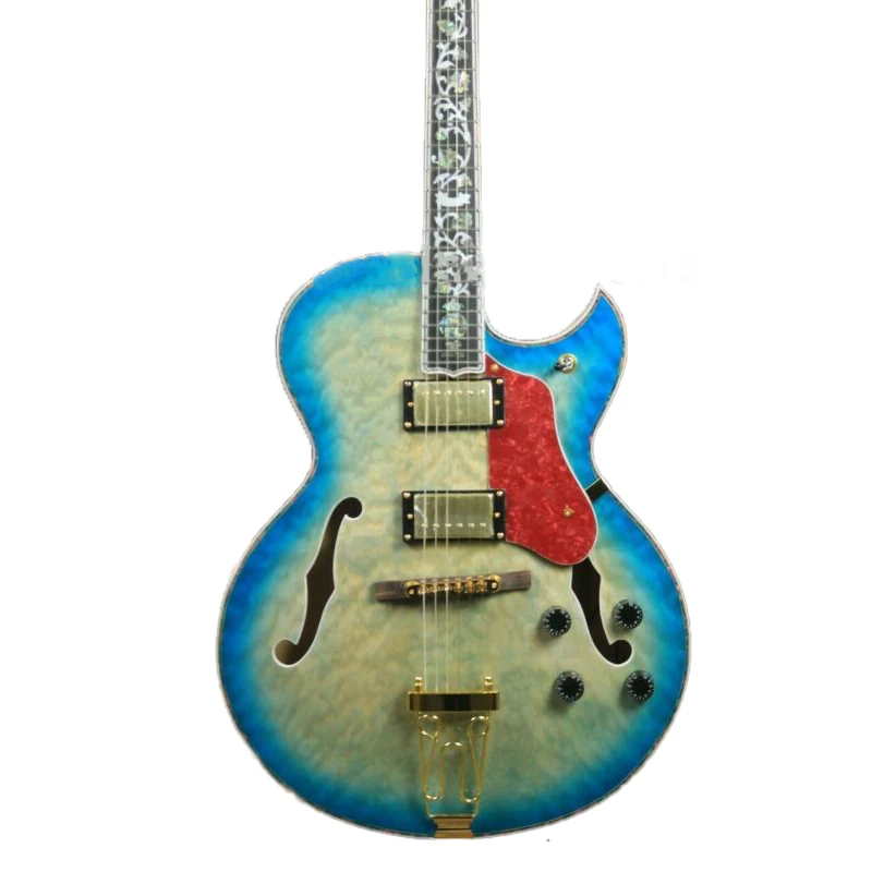 

Новая высококачественная электрическая гитара, 6 струн LP, гитары, стеганая Кленовая искусственная и боковая гриф красного дерева, гриф из кр...