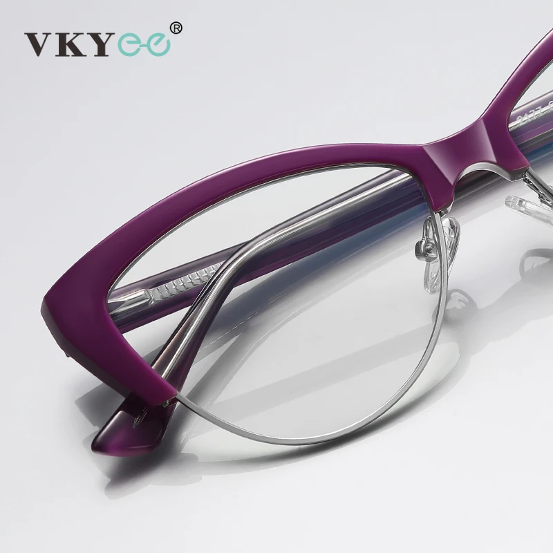Простые Модные дизайнерские очки VICKY в форме кошачьего глаза с защитой от синего