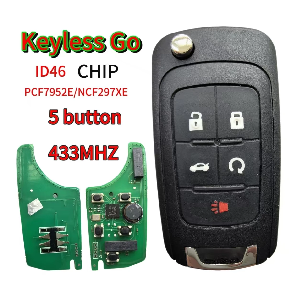 Умный дистанционный ключ без ключа Go315/433 МГц ID46 для Chevrolet Cruze Aveo Orlando Trax Buick Lacrosse Encore Regal Verano Opel Vauxhal