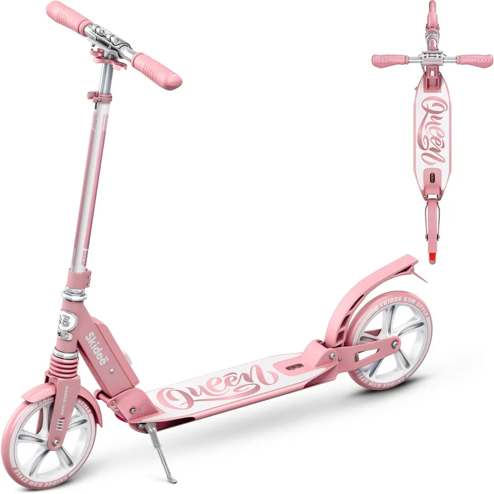 

Scooter for Kids, Teens, Adults, 4 Adjustment Levels, Handlebar Up To 41 Inches, Pink Cycling Free Shipping