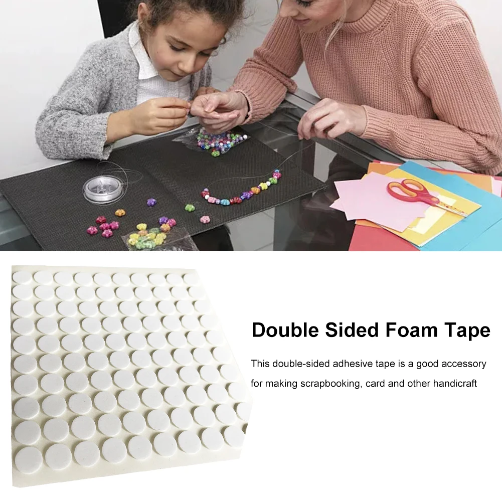 Клейкая самоклеящаяся 3D лента двусторонняя клейкая застежка в горошек 10 мм для