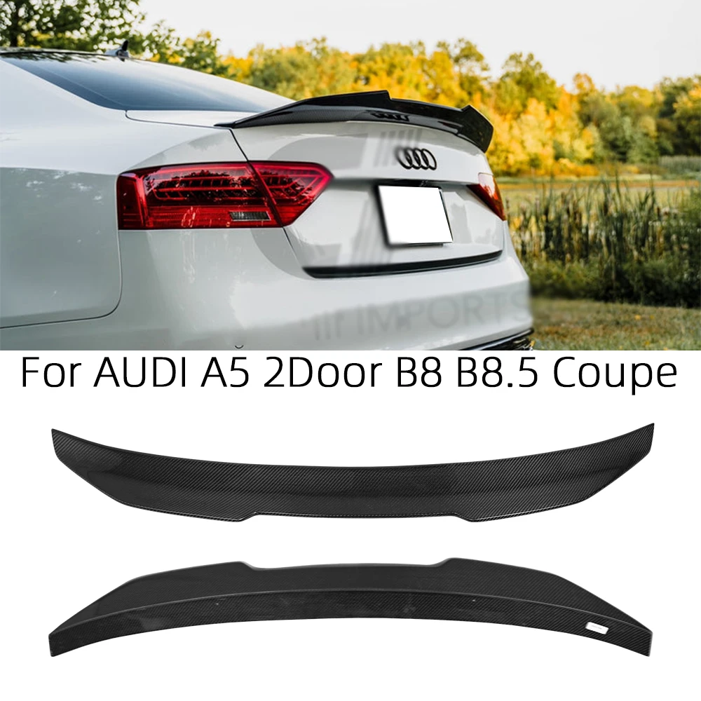 Для AUDI A5 B8 B8.5 2 двери купе 8T3 PSM стиль углеродное волокно задний спойлер крыло