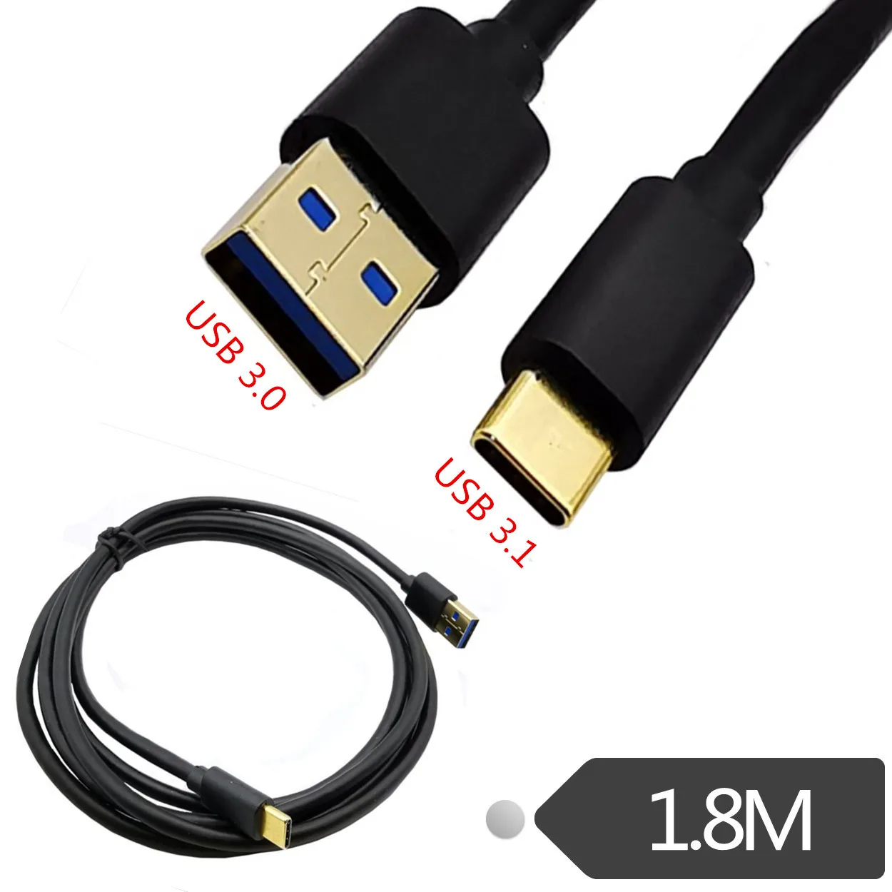 

Кабель для передачи данных USB3.1, преобразование Интерфейса AM-Type-c, кабель для платы USB3.0 1,8 м