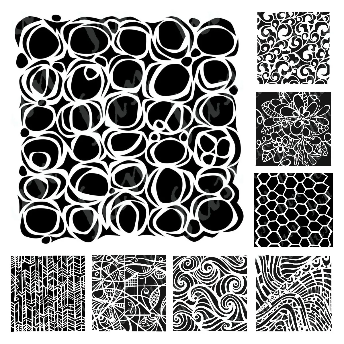 

Reusable Crafts Flower Cluster Layered Stencils Embossing Template Diy Drawing Scrapbooking Coloring Greeting Cards Decoration