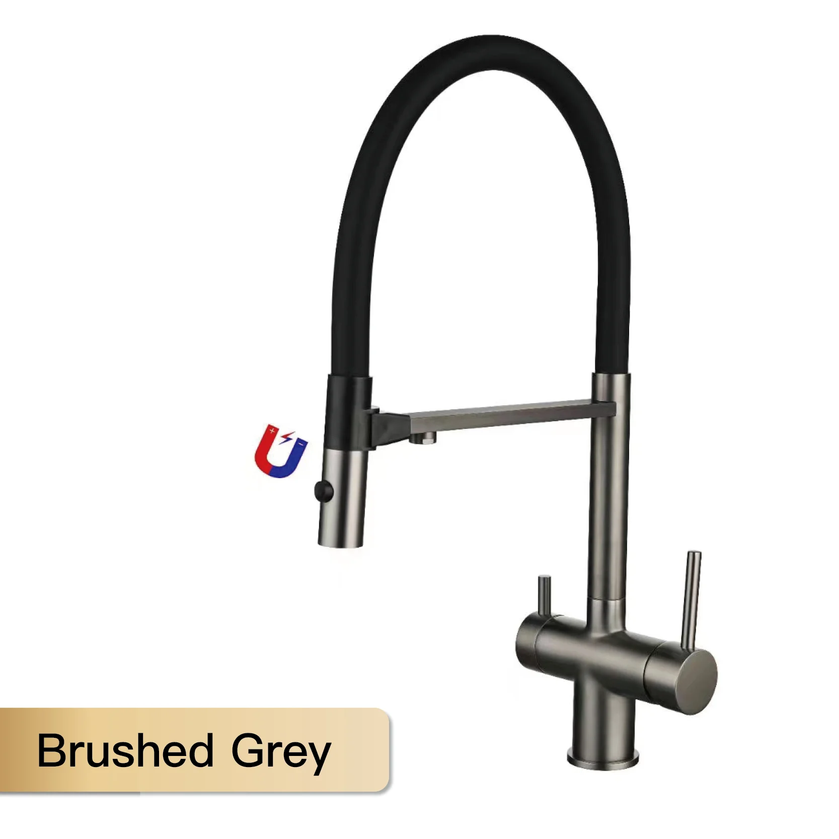 

Латунный кухонный кран Aitana матовый золотой