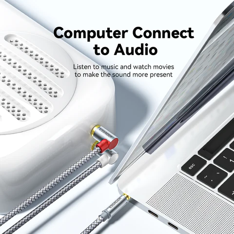 ESSAGER Кабель AUX 3.5 мм на 2RCA