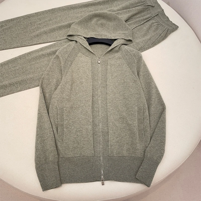 NIGO женское кашемировое однотонное пальто с капюшоном на весну осень и зиму