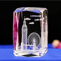 k9 crystal craft 3d big ben tower bridge london architecture ornament special gift home desktop decoration accessories